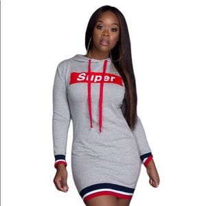 AUTUMN WINTER LONG SLEEVE HOODIES BODYCON